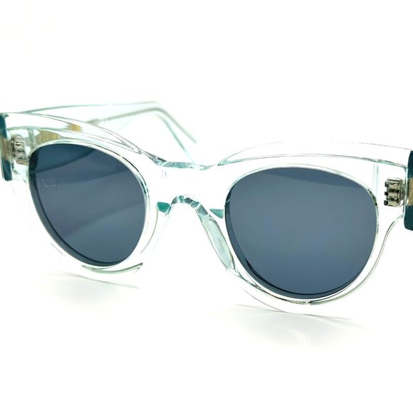 NEW CELINE CL40008I 86V Crystal Powder Blue/Blue Sunglasses 48mm - Picture 2 of 9